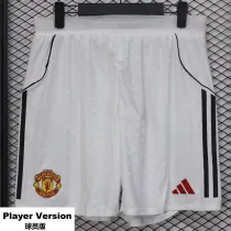 25-26 Man Utd Home Player Version Shorts Pants (球员短裤)