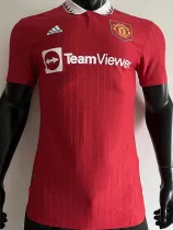 22-23 Man Utd Home Player Version Soccer Jersey