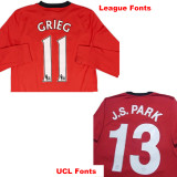 2009-2010 Man Utd Away Long Sleeve Retro Soccer Jersey (长袖)