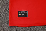 2025-26 Man Utd Red Tank top and shorts suit #D2541