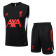 25-26 LIV Black Tank top and shorts suit #D2544