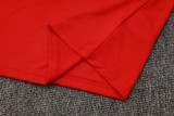 2025-26 Man Utd Red Tank top and shorts suit #D2541