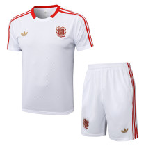 25-26 Bayern White Training Short Suit #D2537