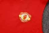 2025-26 Man Utd Red Tank top and shorts suit #D2541