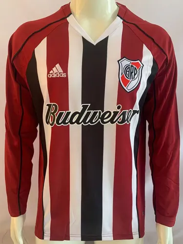2005-2006 River Plate Away Long Sleeve Retro Soccer Jersey