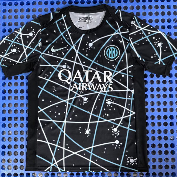 25-26 INT Blue Black Training shirts