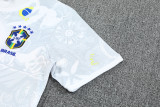 25-26 Brazil White Training Short Suit