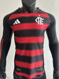 25-26 Flamengo Home Long Sleeve Player Version Soccer Jersey (长袖球员)