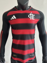 25-26 Flamengo Home Long Sleeve Player Version Soccer Jersey (长袖球员)