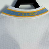 1999-2000 Lazio Centenary White Long Sleeve Retro Soccer Jersey (长袖)