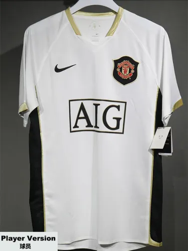 2006-2007 Man Utd Away Player Version Retro Soccer Jersey