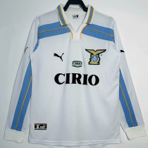 1999-2000 Lazio Centenary White Long Sleeve Retro Soccer Jersey (长袖)