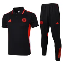 25-26 Bayern Black Polo Tracksuit #C2515