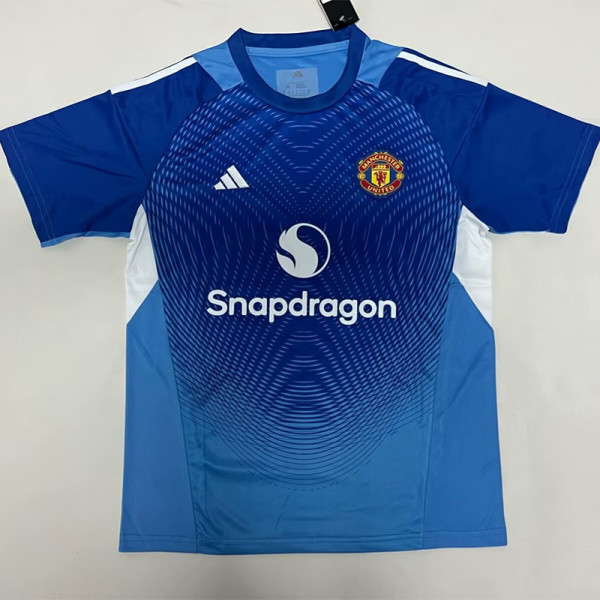 25-26 Man Utd Blue Goalkeeper Fans Soccer Jersey