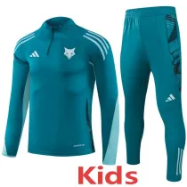 25-26 Cruzeiro Dark green Kids Half Pull Tracksuit (童装)(半拉链)