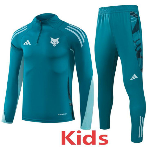 25-26 Cruzeiro Dark green Kids Half Pull Tracksuit (童装)(半拉链)