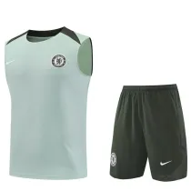 25-26 CHE Light green Tank top and shorts suit
