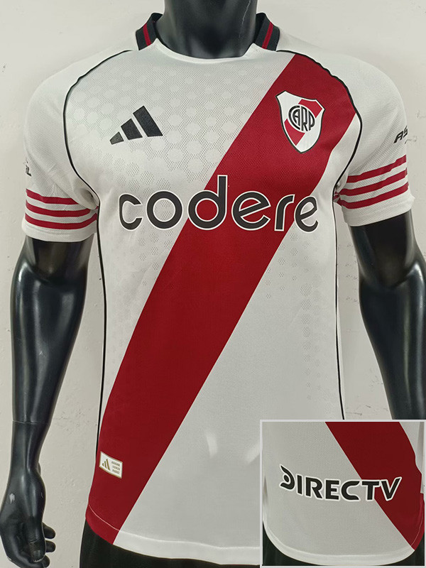 25-26 River Plate Home Player Version Soccer Jersey