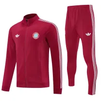 25-26 Bayern Jujube red Jacket Tracksuit