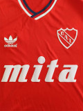 1989-1990 CA Independiente Red Retro Soccer Jersey (三叶草)