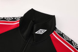 25-26 Man Utd Black Jacket Tracksuit #02