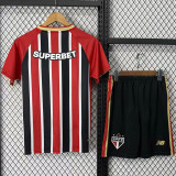 25-26 Sao Paulo Away Kids Soccer Jersey
