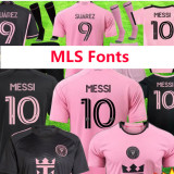 25-26 Inter Miami Blue Pink Joint Edition Fans Soccer Jersey (左袖带图)猿