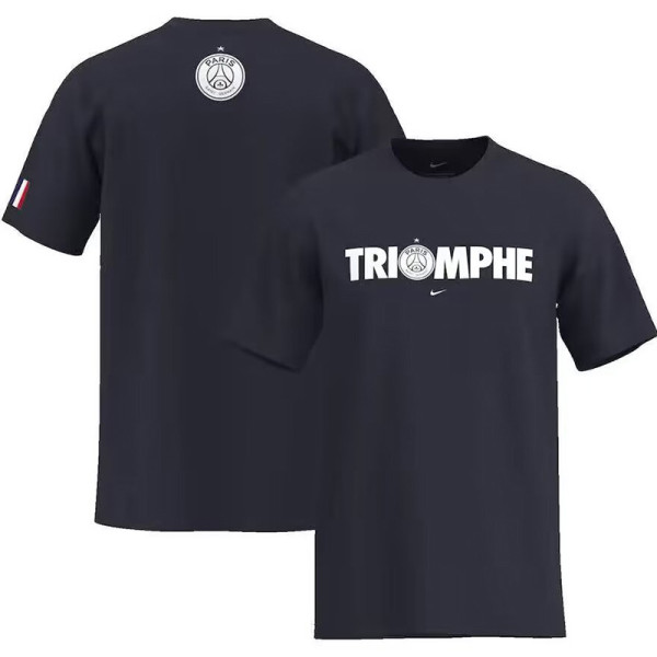2025 PSG Black High Quality Casual T-Shirt #圆领