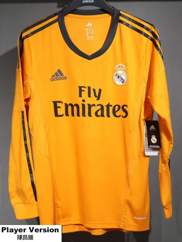 2013-2014 RMA Third Player Version Long Sleeve Retro Soccer Jersey