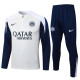 25-26 INT White Half Pull Tracksuit #B2541(半拉链)