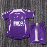 2006-2007 RMA Away Kids Retro Soccer Jersey