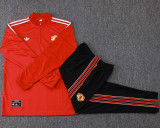25-26 Man Utd Red Half Pull Tracksuit #B2511(半拉链)
