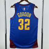 22-23 Nuggets GORDON #32 Blue Top Quality Hot Pressing NBA Jersey (Trapeze Edition) 飞人版