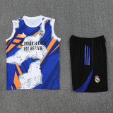 25-26 RMA White blue Tank top and shorts suit