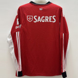 25-26 Benfica Home Long Sleeve Soccer Jersey (长袖)