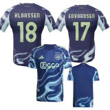 25-26  Ajax Away Player Version Soccer Jersey