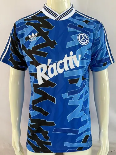1992-1993 Schalke 04 Home Retro Soccer Jersey