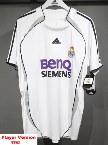 2006-2007 RMA Home Player Version Retro Soccer Jersey