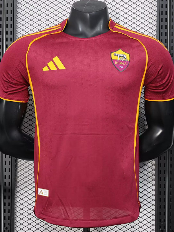25-26 Roma Home Player Version Soccer Jersey