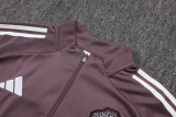 25-26 Man Utd Grey purple Half Pull Tracksuit #B2550(半拉链)
