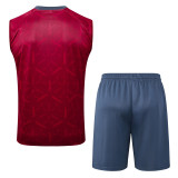 25-26 Sao Paulo Red Tank top and shorts suit #D25115