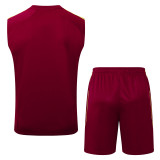 25-26 ARS Jujube red Tank top and shorts suit #D25108
