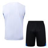 25-26 Man Utd White Tank top and shorts suit #D25101
