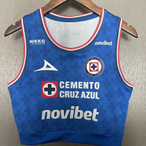 25-26 Cruz Azul Home Women Yoga Vest (女背心)