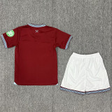 25-26 West Ham Home Kids Soccer Jersey