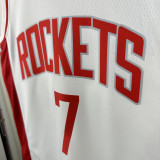 22-23 ROCKETS DURANT #7 White Top Quality Hot Pressing NBA Jersey