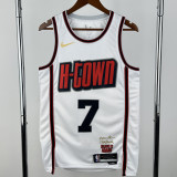 24-25 ROCKETS DURANT #7 White City Edition Top Quality Hot Pressing NBA Jersey