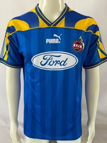 1995-1996 koln Blue Retro Soccer Jersey