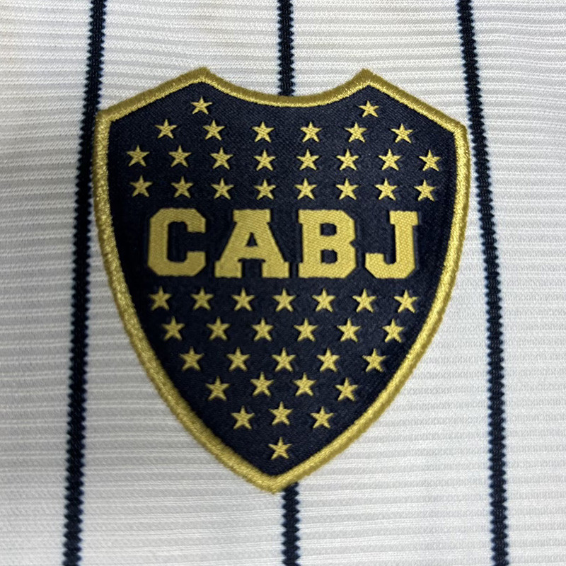 US$ 16.50 - 25-26 Boca Juniors White Casual Edition Baseball Jersey