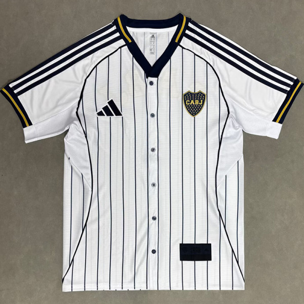 US$ 16.50 - 25-26 Boca Juniors White Casual Edition Baseball Jersey